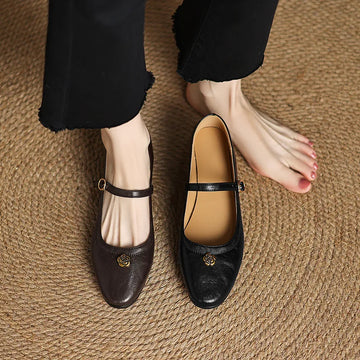 Xajzpa Korean Shoes Large Size Women Casual Female Sneakers Low Heels Shallow Mouth Flats Round Toe 2025 Big Size Summer Dress On Heels